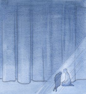 I was helped and calmed, there in the darkness, by Christ