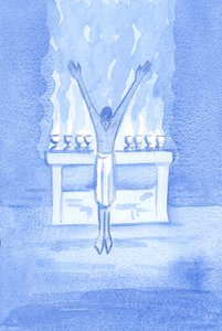 If Christ - with reverence - offers humble praise to the Father, dare anyone on earth offer praise with less reverence? by Elizabeth Wang