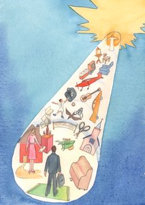 If we claim to be walking on a path towards Heaven, how many unnecessary things on the way are distracting or corrupting us? by Elizabeth Wang