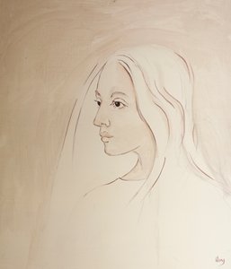 In Heaven the Virgin Mary shares her son