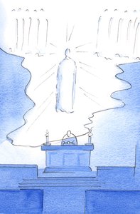 It was as though the floor of Heaven itself was extended over the altar, so that Christ was Present both in Heaven and on the Altar