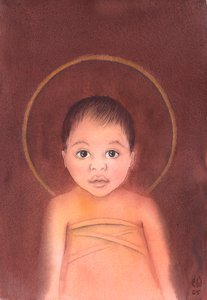 Jesus Christ Is True God, Who Took on Our Human Nature, Having the Humility and Goodness to Come Amongst Us as a Mere Infant by Elizabeth Wang