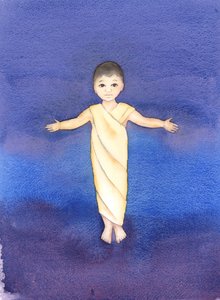 Jesus Christ is true God, who took on our human nature, having the humility and goodness to come amongst us as a mere infant by Elizabeth Wang