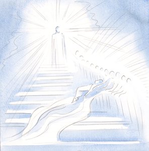 Jesus Came Down a Stairway from Heaven to Greet Me in Communion and to Lead Me Home