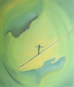 Jesus can help us to keep our balance, when we are about to fall into pride or despair by Elizabeth Wang