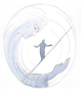 Jesus can help us to keep our balance, when we are about to fall into pride or despair by Elizabeth Wang