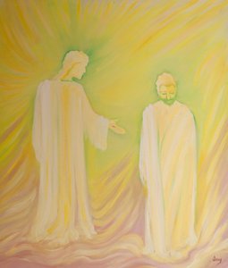Jesus honours St Joseph His foster-father and asks us to admire his virtues and ask for his prayers by Elizabeth Wang
