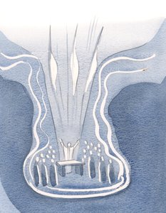 Jesus is Really Present at Mass, offering himself with us and for us in one voice of praise of the Father by Elizabeth Wang