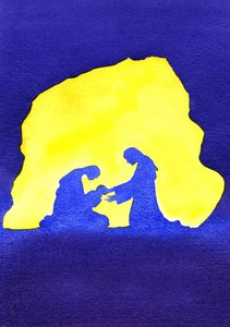 Jesus is born in Bethlehem by Elizabeth Wang