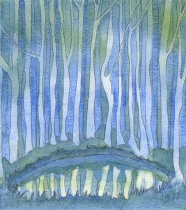 Just as a person in a wood cannot see the depths of a deep forest pool, so no-one can 