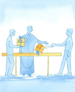 Just as a priest receives more honour when a perfect gift is carefully presented to him, not just thrown in front of him by Elizabeth Wang