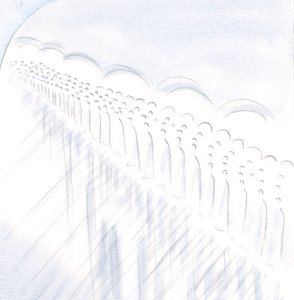 My joy is overflowing when Christ, in Communion, unites my soul with the worship of Angels and Saints by Elizabeth Wang