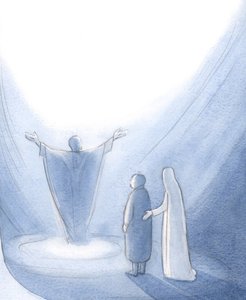 Our Blessed Lady shepherds forward each one of us, encouraging us to pray with Christ to God our Father