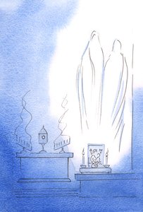 Our Lady and Saint Joseph were glad to be with us as two holy helpers, and to hear 