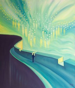 Prayer is like a glimpse of eternity, seen from the battlements of our earthly dwelling, as we pause and turn to God by Elizabeth Wang