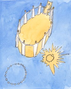 The Church is taught and guided by the Catholic Bishops who are in communion with one another and with the Pope by Elizabeth Wang
