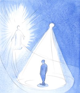 The Most Holy Spirit is like a lamp, shining above us, as we make our way towards Christ in Heaven, 2001