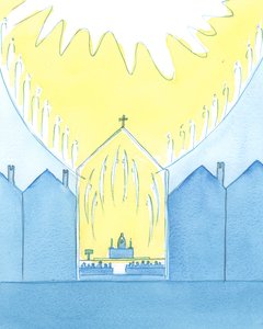 The Saints and Angels are honoured when we show reverence towards them. All together, we offer praise and reverence with one voice to God on high by Elizabeth Wang