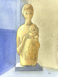 The Virgin and Child by Elizabeth Wang