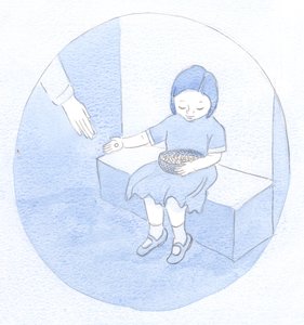 This is my present task, I learned: Like a child handing out pearls from a basket, unaware of their great worth, yet sharing their beauty. by Elizabeth Wang