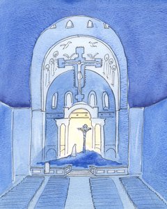 Time and space seem to vanish at the Mass, after the consecration
