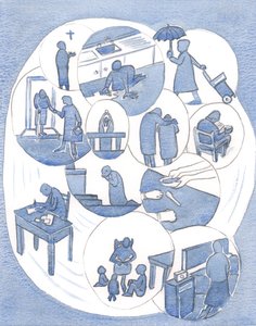 We serve Christ through all our daily duties, especially through love of neighbour and times of prayer and worship by Elizabeth Wang