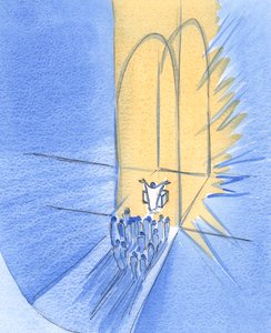 We who stand before the altar have been gathered here by God Himself. We live in His glorious friendship, Christ in our midst, 2002