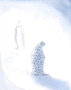 When a soul gives up its personal ambitions, for the love of Christ, Christ gives to it the robe it will wear as it walks towards the Father. by Elizabeth Wang
