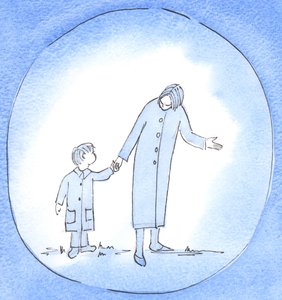 When we guide and help someone in need we can be like a mother who leads, instructs and encourages a little child