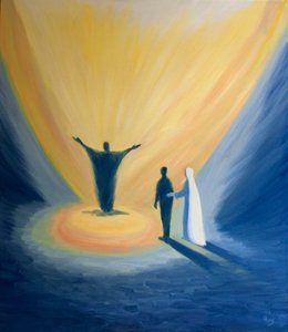 When we pray to Mary she leads us closer to Christ her son so that we can join his prayer to the Father