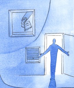 Whoever prays with an open heart is like a friend who offers a kind greeting instead of speaking through a kitchen hatch by Elizabeth Wang