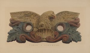 Hoseholder with Fire Company Insignia by Elmer G. Anderson