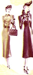 Elsa Schiaparelli drawing