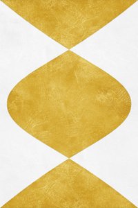 Abstract Gold Hourglass