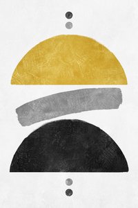 Abstract Gold Shapes