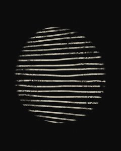 Abstract Lined Circle by Ema Paraschiv