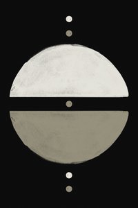 Abstract Moon Duality by Ema Paraschiv