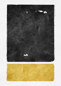 Black Gold Abstract by Ema Paraschiv