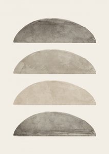 Calm Abstract Semicircles by Ema Paraschiv