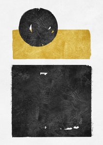 Geometric Black Gold Balance by Ema Paraschiv