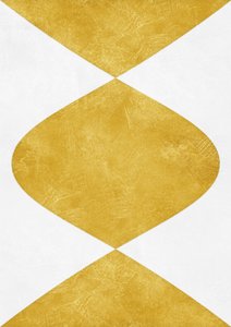 Golden Geometric Abstract
