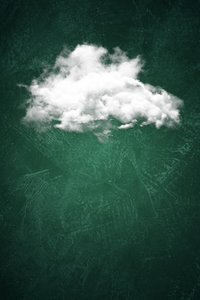 Lone Cloud Deep Green
