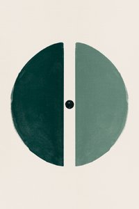 Minimal Green Circle Design by Ema Paraschiv
