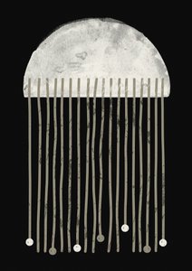Minimalist Grey Rain by Ema Paraschiv