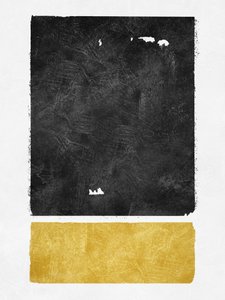 Textured Black Gold Abstract by Ema Paraschiv