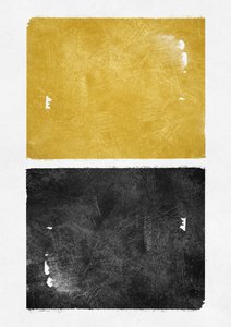 Textured Gold Black Abstract by Ema Paraschiv