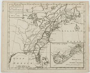 Map of The British Governments in North America, engraved by J. Gibson