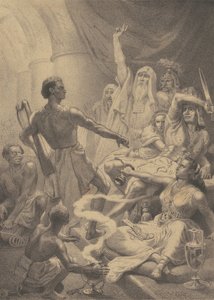 David Playing before Saul by Emanuel Gottlieb Leutze