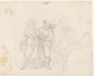 Two Cavaliers by Emanuel Gottlieb Leutze