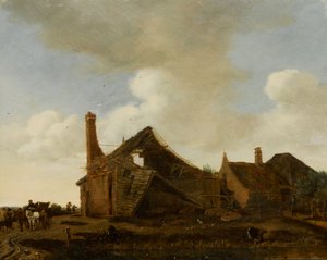 Landscape with a Dilapidated Cottage by Emanuel Murant